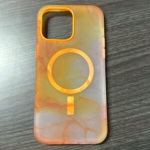 Orange OtterBox Figura Series MagSafe iPhone 14 Pro Max Case